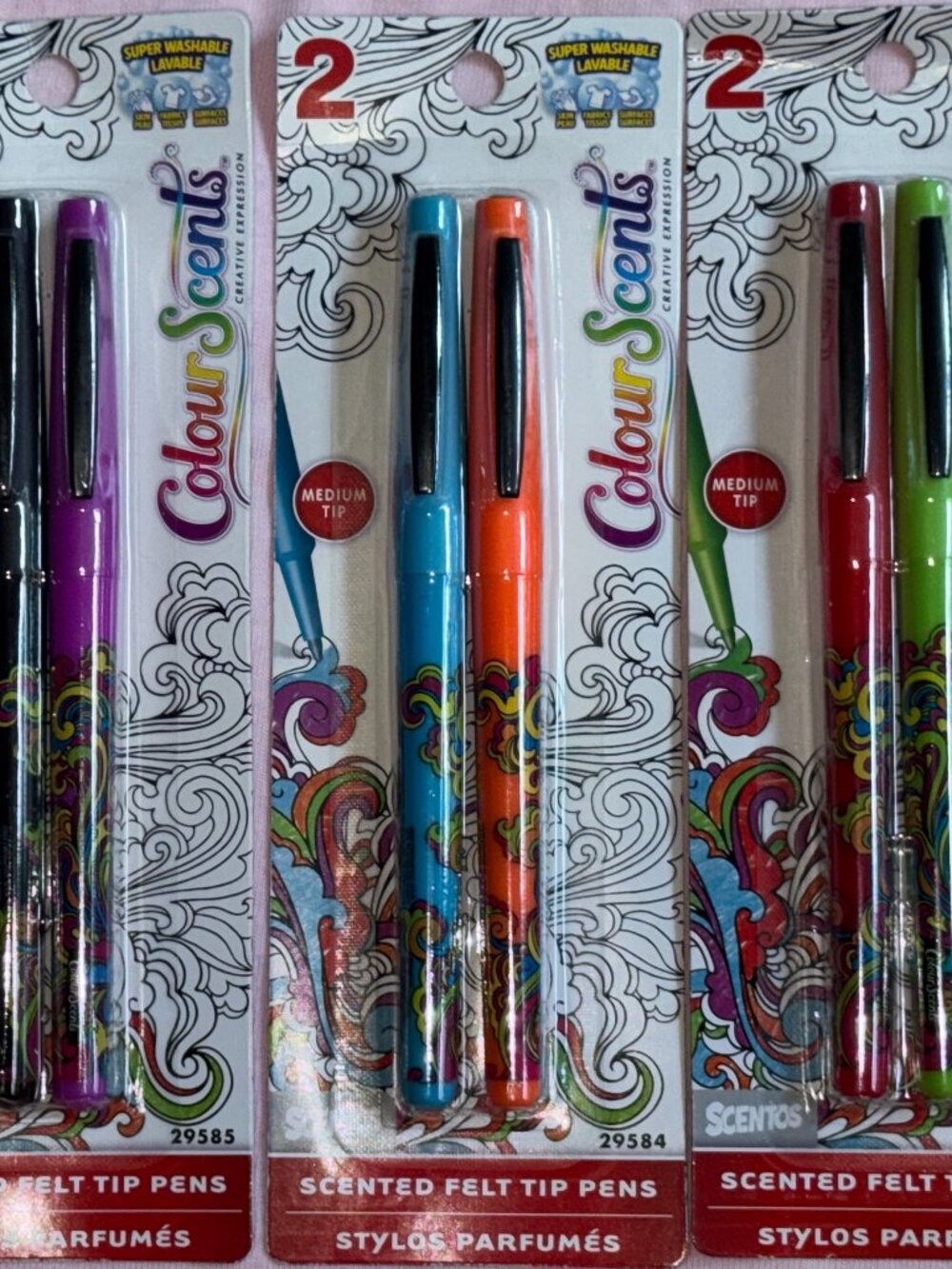 Colour Scents Therapeutic Scents w Essential Oils 3 Sets / 6 Pens